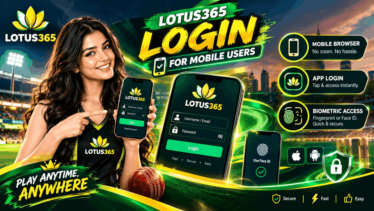 Lotus365 Login for Mobile Users